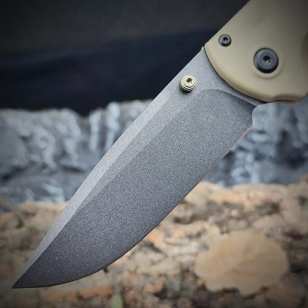 Складной нож BM 430 Redoubt 3 55 дюйма CPM-D2 графитовый черный простой лезвие ручки Grivory 430BK