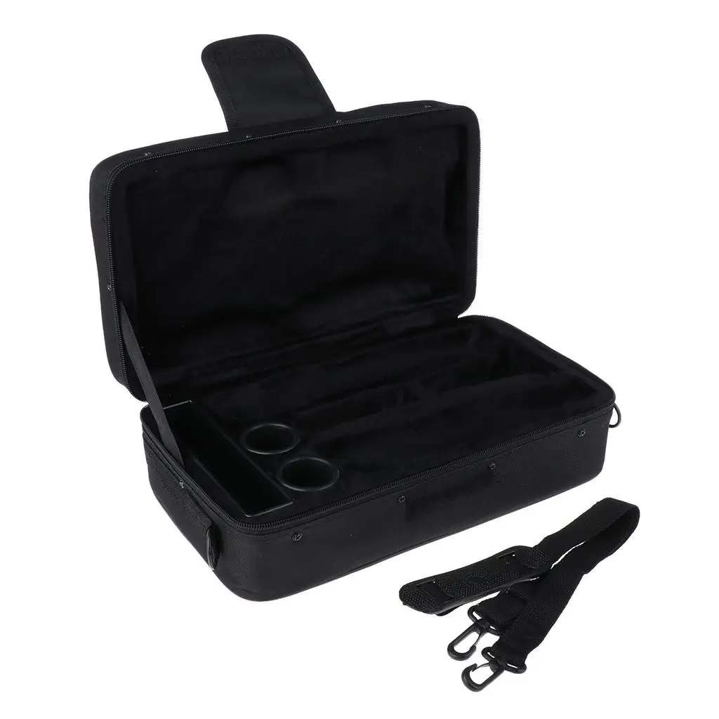 

Clarinet Carrying Bag Protector Box Woodwind Instrument Accessory - Black