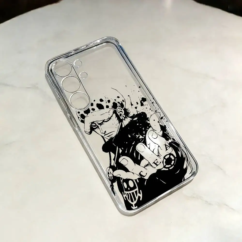 Фото Прозрачный чехол Cool One T-Trafalgar Law-S P-Piece для телефонов Samsung S25, S24, S23, S22, S21, S20, S30, Ultra, Plus, Fe, Lite №2