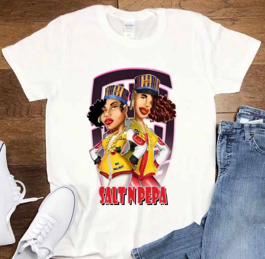 Фото Футболка с надписью «First Ladies of Rap and Hip Hop E-N-Pepa Push It Shake Your Thang» №1