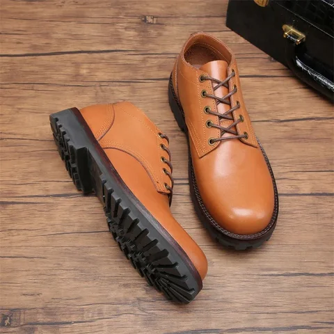 Кроссовки American Goodyear в стиле ретро для мужчин, прочные, износостойкие, с большим круглым носком, обувь для работы
