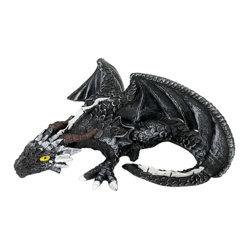 

2022 New Lawn Gnome Magic Squat Dragon Resin Crafts Decoration Dragon Sculpture Gift Desktop Decors Cute Squat Dragon Lawn Gnome