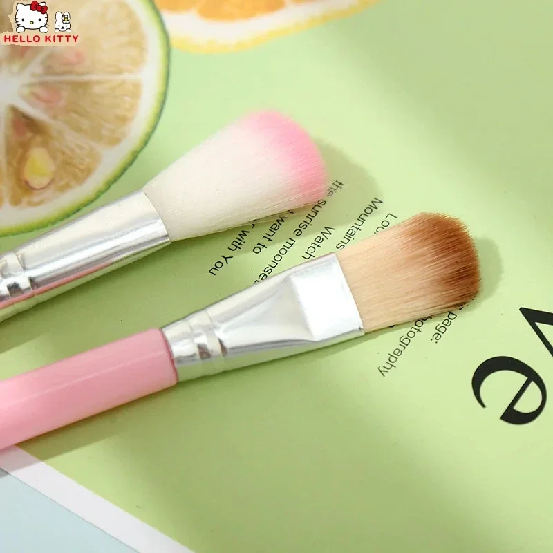 Набор косметических кистей Sanrio Hello Kitty в стиле аниме плюшевый материал тип модели