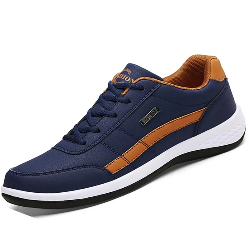 

Large Size PU Leather Sneakers for Men Running Shoes Man Sport Shoes Men 2020 Autumn New Men Sports Shoes High Quality GME-0293