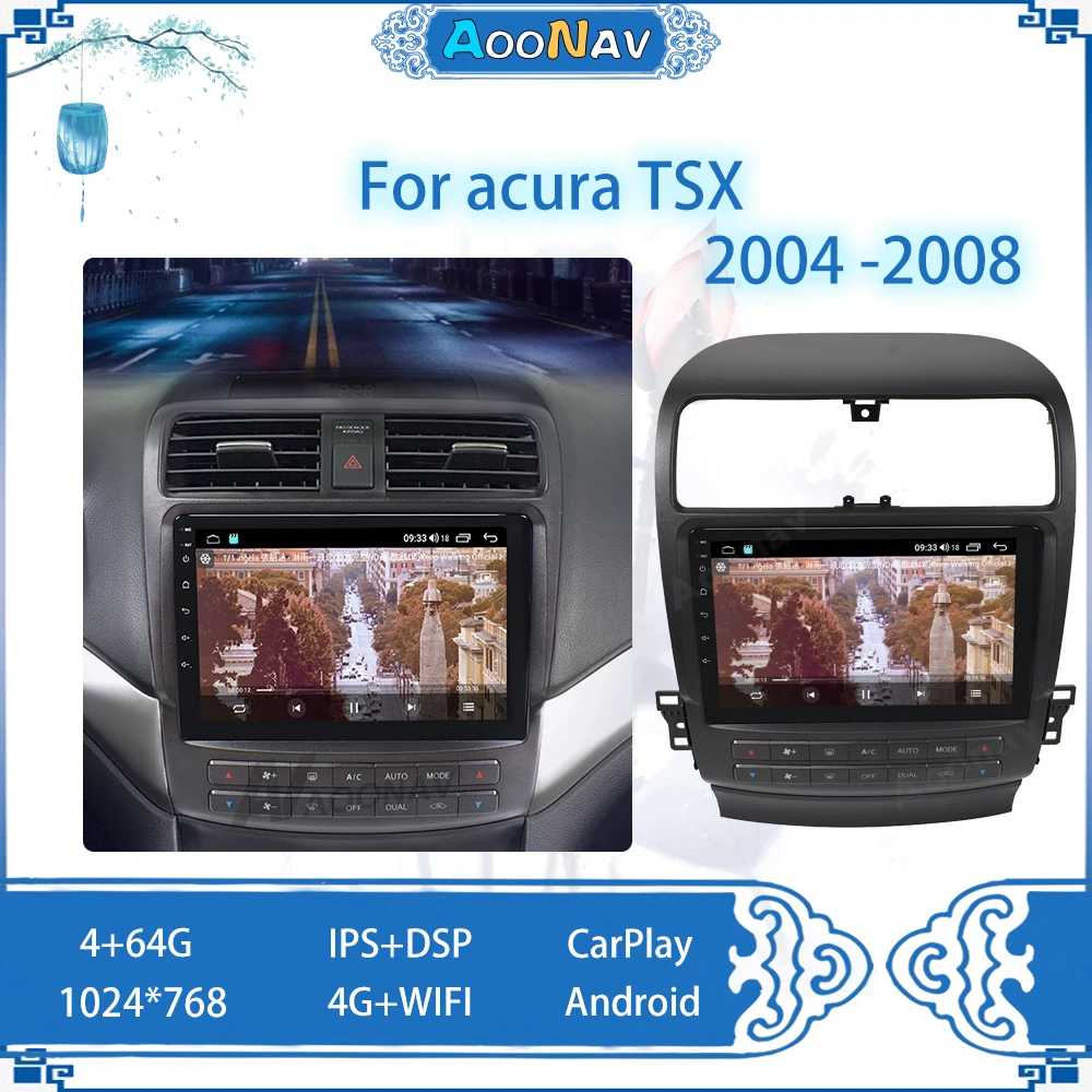 

Car Stereo 2 Din Android For acura TSX 2004 2005 2006 2007-2008 Multimedia Player Automotive sound for head unit