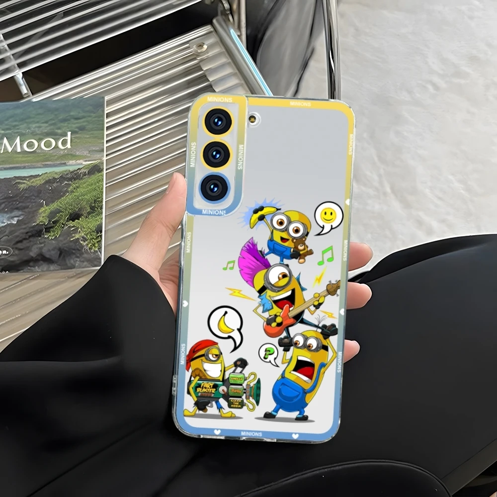 Прозрачный чехол для телефона MinionsES Samsung S23 S20 S21 S22 A11 A13 A22 A31 A32 A51 A52 Plus Ultra Angel Eyes Soft