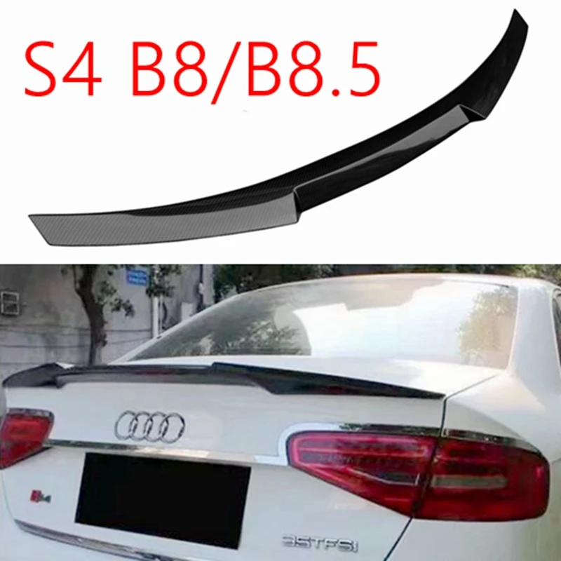 

Для Audi S4 B8 и B8.5 седанов 2009 2010 2011 2012 Стильный задний спойлер M4, задний спойлер багажника из углеродного волокна (только S4)