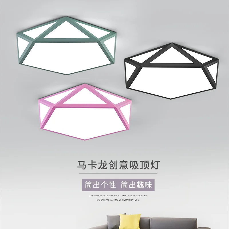 

Простая Современная потолочная лампа для спальни, скандинавский светодиодный светильник в виде макарона для детской комнаты, маленькая лампа для спальни, безэлектродная лампа