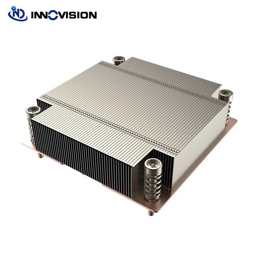LGA1700 1U Passive CPU Cooler Efficient Heatsink With  Vapor Chamber Base For PC Server Workstion TDP Up To 180W