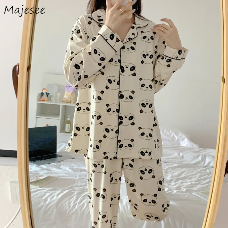 

Pajama Sets Women Lovely Cut Girls Breathable Ulzzang Home Students Simple Comfort Trendy Ins High Quality Cozy Mujer Loose New