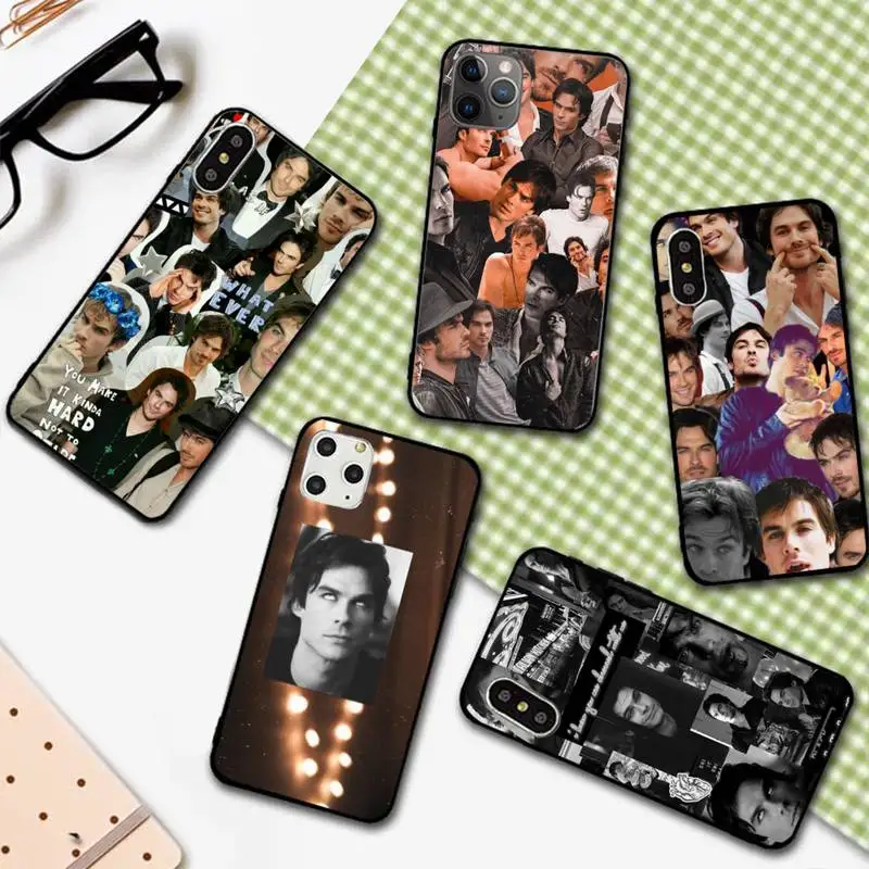

Damon Salvatore actor Phone Case For iphone 12 11 13 7 8 6 s plus x xs xr pro max mini shell