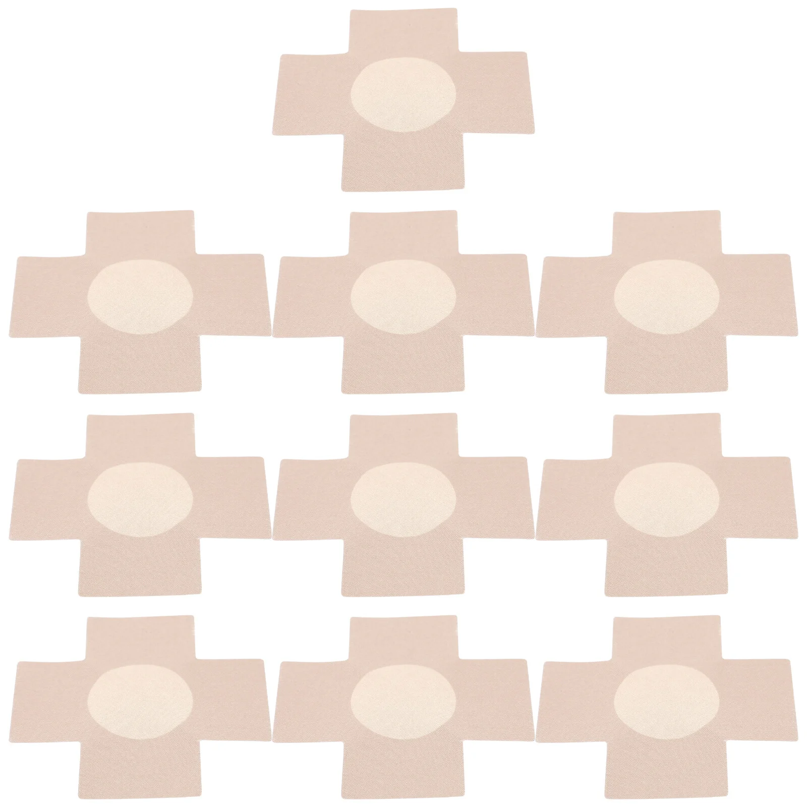 5 Pairs Stickers Cross Pasties Shape Breast Cloth Swimming Pool