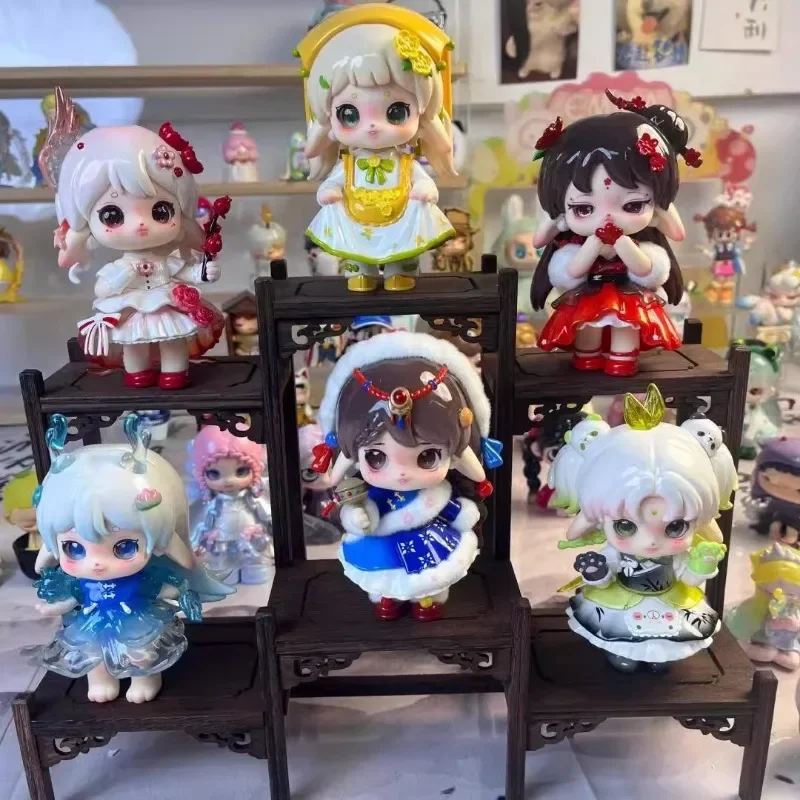 Оригинальная рубиновая чайная фея квадратная серия слепая коробка милая