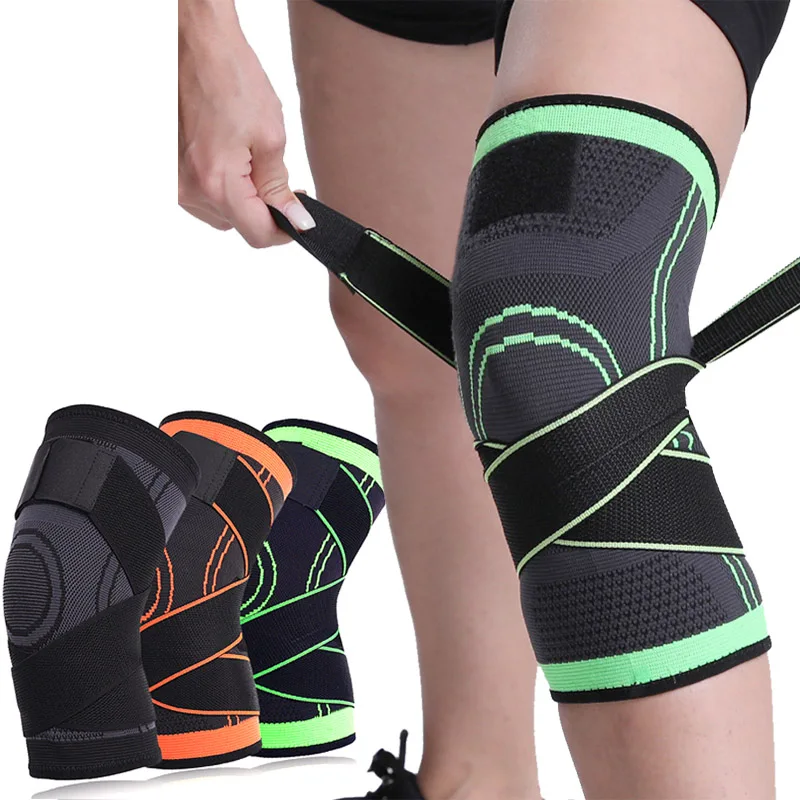 1PC Support Fitness Rodilleras Gym Ball Protector Medical Sports Kneepad  Pressurized Elastic Knee Pads Health Care