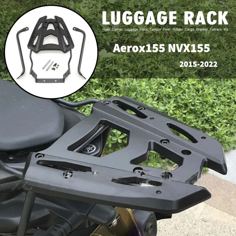 MKLIGHTECH For YAMAHA AEROX155 NVX155 Aerox Nvx 155 Rear Carrier Luggage Rack Tailbox Fixer Holder Cargo Bracket Tailrack Kit