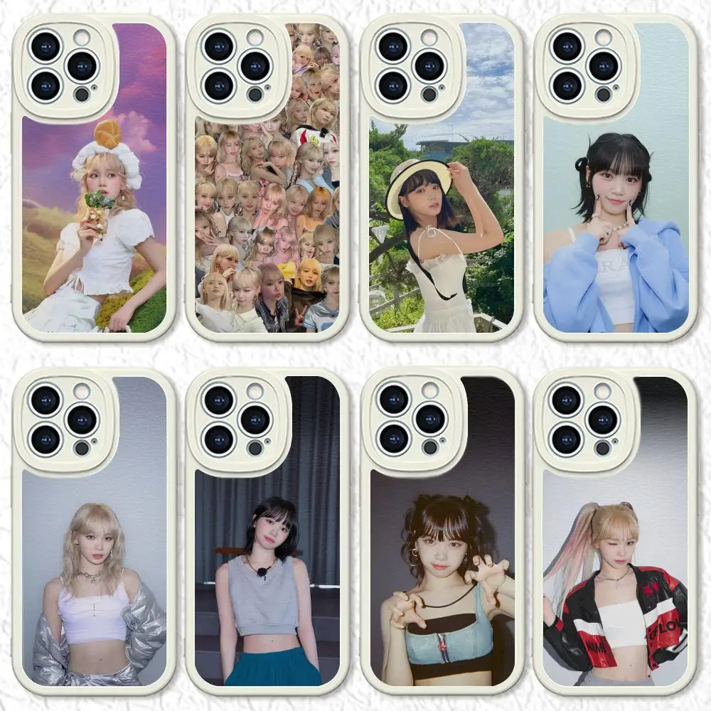 Singer Kim C-Chaewon MAISTO Коврик для мыши Чехол из овечьей кожи Iphone 16 15 14 13 11 12 Pro Max Xr X Xs 8 7 Plus