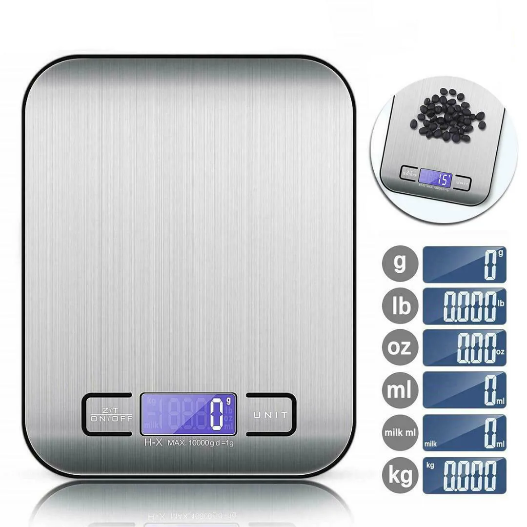

5/10Kg Kitchen Scale Digital Food Diet Scale Postal Baking Coffee Cooking Balance Measuring LCD Electronic Shipping Weight Scale