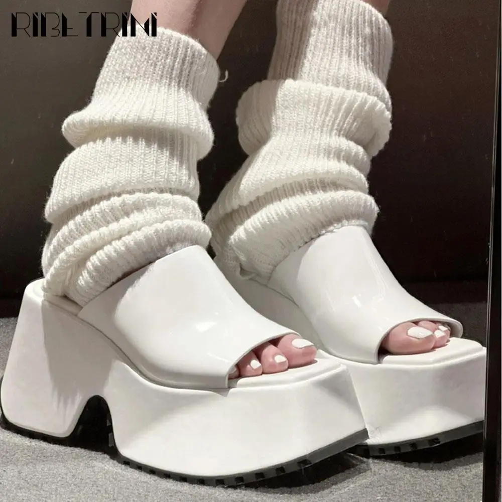 

Дизайнерские шлепанцы для девочек Y2k на высокой танкетке с открытым носком Женские Повседневные Удобные лаконичные брендовые новые сланцы из денима