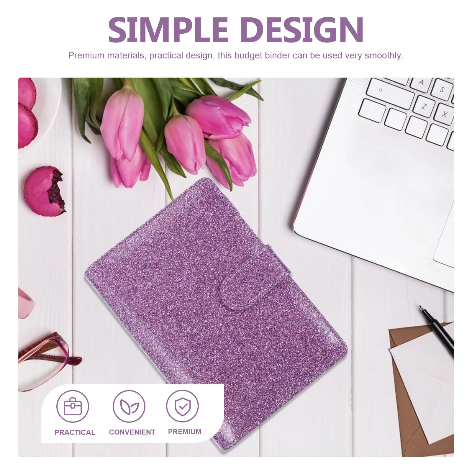 

Notebook Cash Organizer Money Recording Notepad Savings Envelopes Budget Zipper