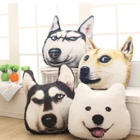 dog pillow plush toy samoyed husky doll stuffed animal sofa car decorative gift