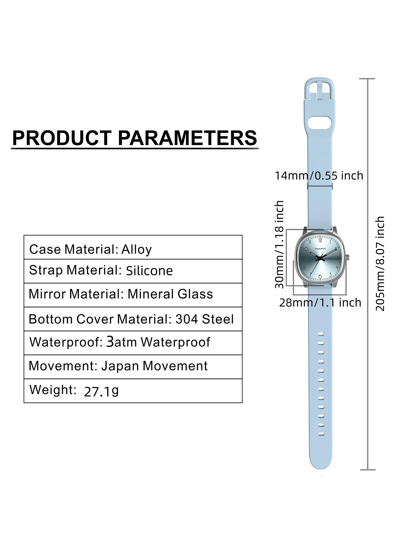 Женские часы BIDEN милые простые повседневные и подходящие для повседневного
