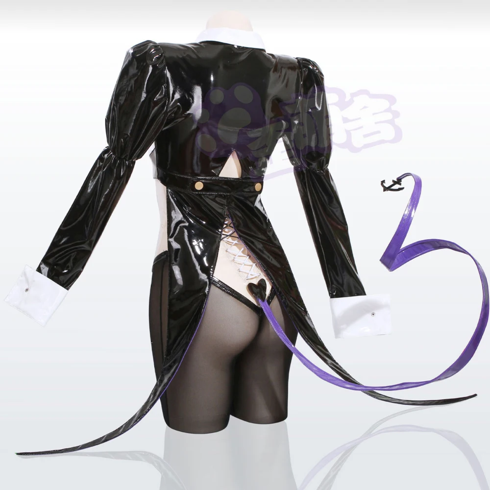 Костюм для косплея Чеширского лазура прозрачный вечерний костюм в виде кролика