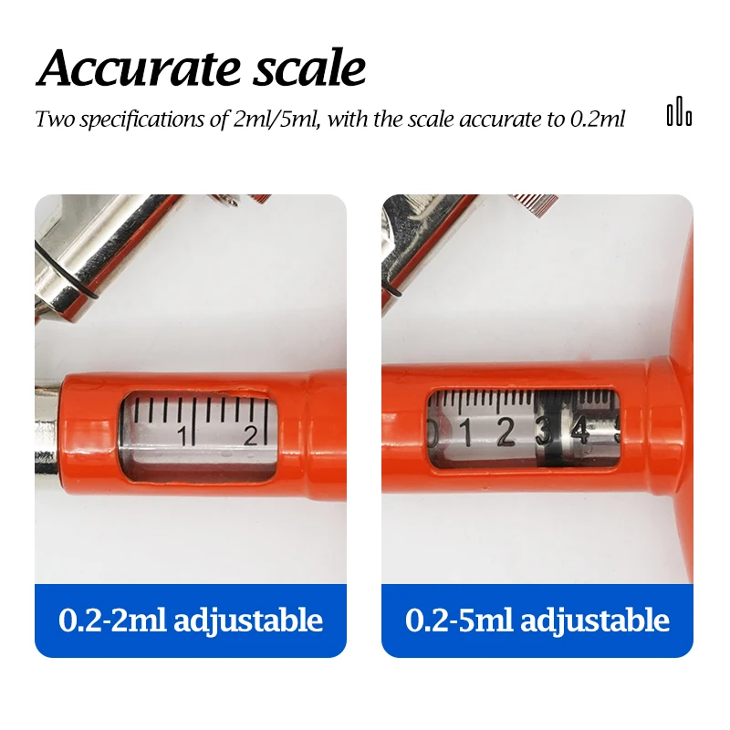Высокоточный металлический непрерывный шприц для свиней куриц овец флакон