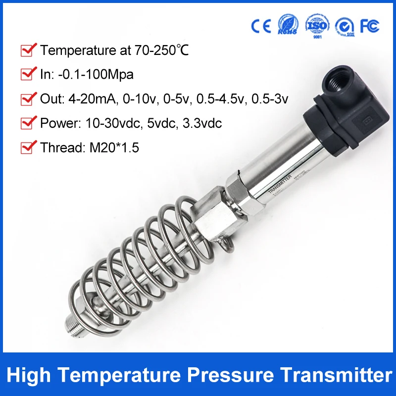 

4-20 мА Датчик высокого давления пара Датчик давления котла