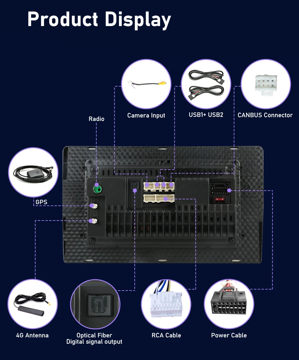 9 &quotВосьмиядерный 1280*720 QLED экран android 11 Автомобильный GPS Видео плеер навигация для