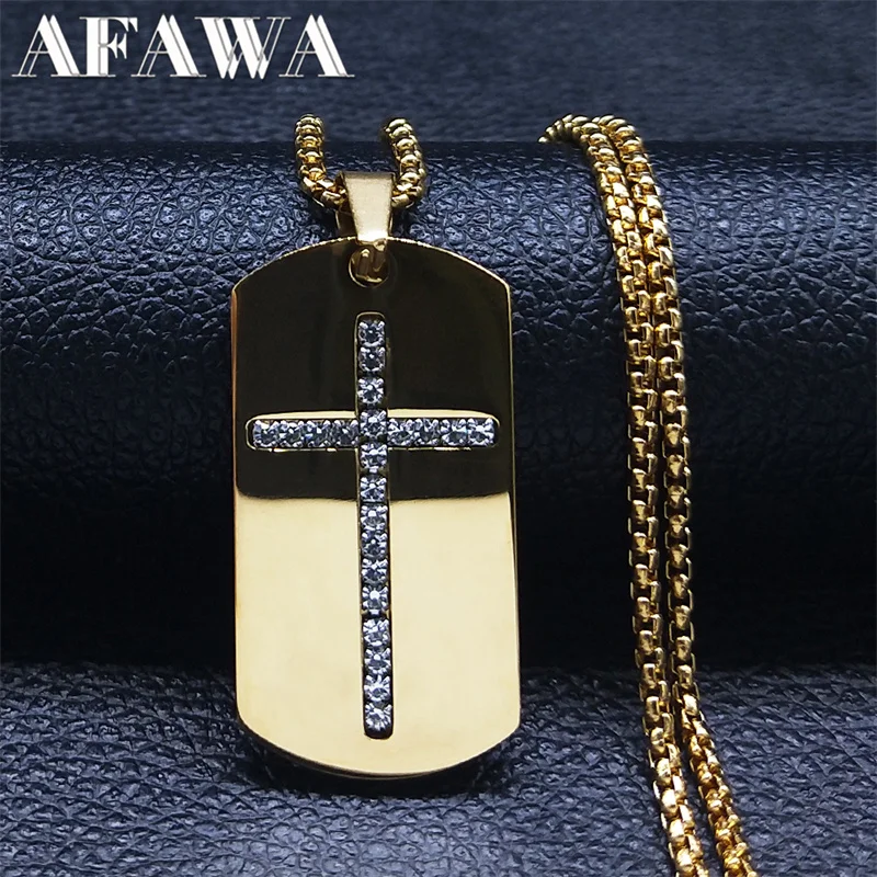 Ожерелье с подвеской-крестом для женщин и мужчин колье из нержавеющей стали