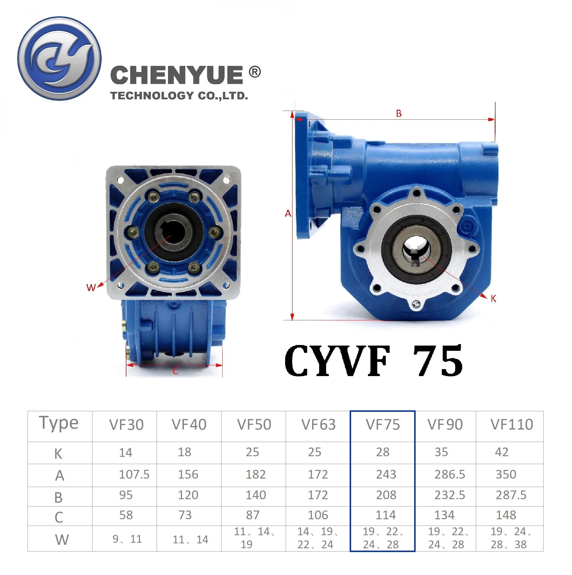 CHENYUE червячная коробка передач с высоким крутящим моментом редуктор скорости