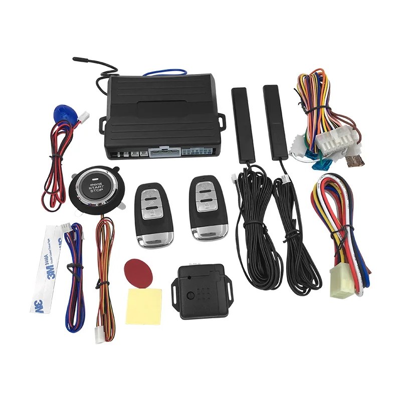 

Universal car PKE engine start stop passive keyless entry car system with shock sensor