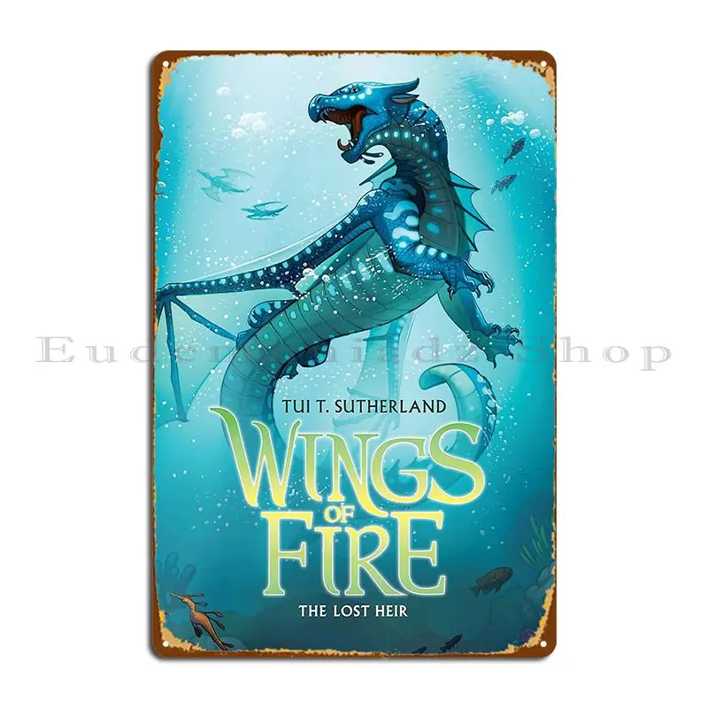 Забавный металлический знак Крылья огня