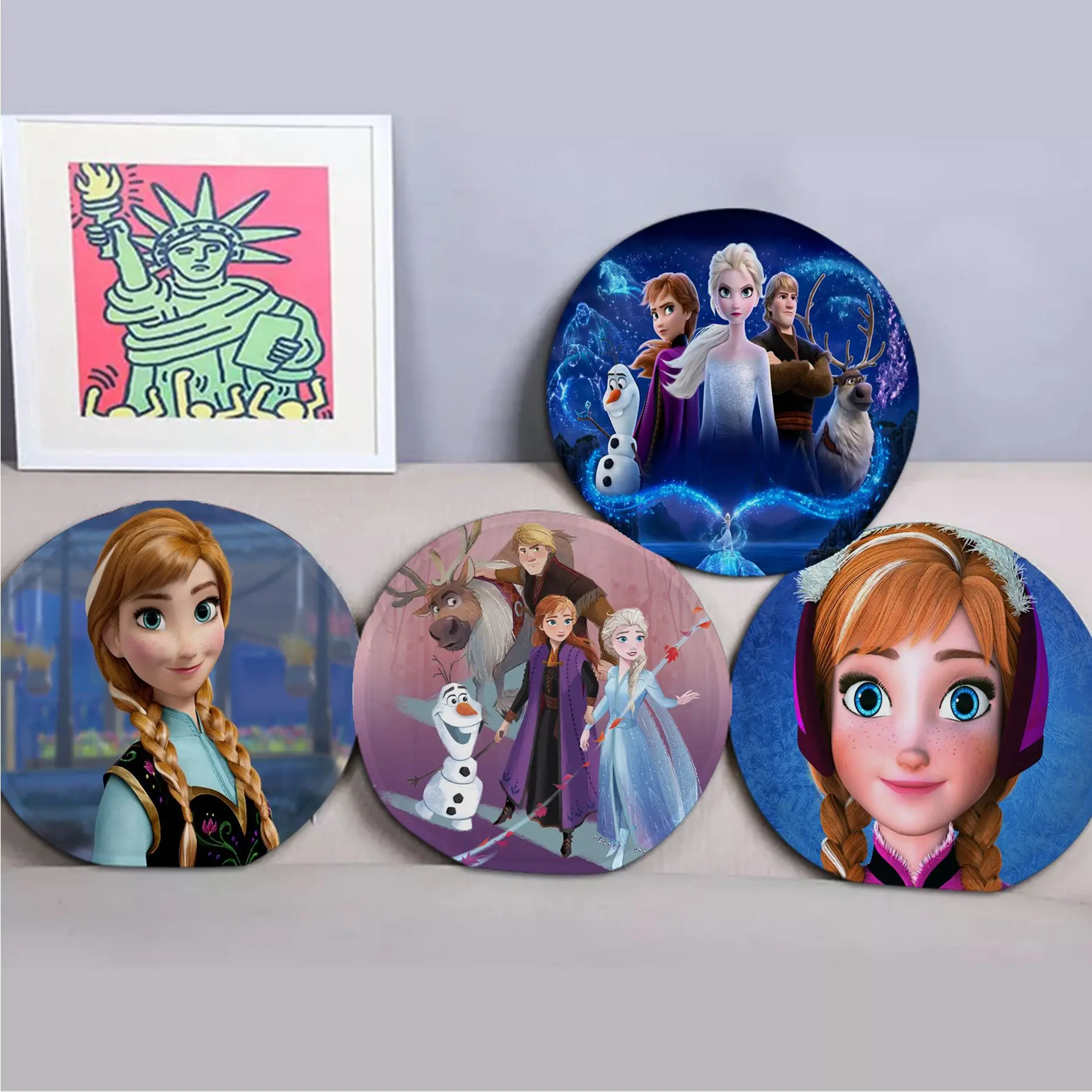 

Disney Anna Ice Snow Queen Frozen European Chair Cushion Soft Office Car Seat Comfort Breathable 45x45cm Buttocks Pad