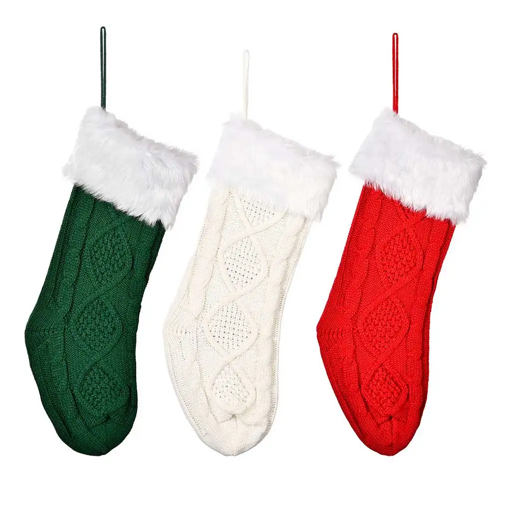 

Christmas Stocking Props Home Festival Indoor Scene Layout Prop Fireplace Pendant Socks Gift Bag Holiday Decoration