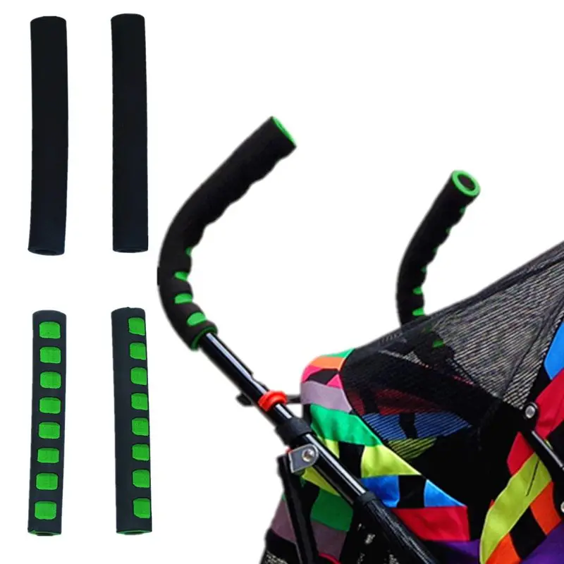 

Magic Tape Baby Pushchair Stroller Armrest for Case Handle EVA Foam Cotton Protective Cover Durable for Pram Wheelchair