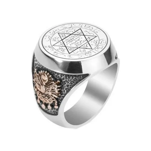 

Кольцо для мгновения, османское кольцо с хохлатым уплотнением, женское серебряное и бронзовое кольцо, стильная модель, мужское кольцо