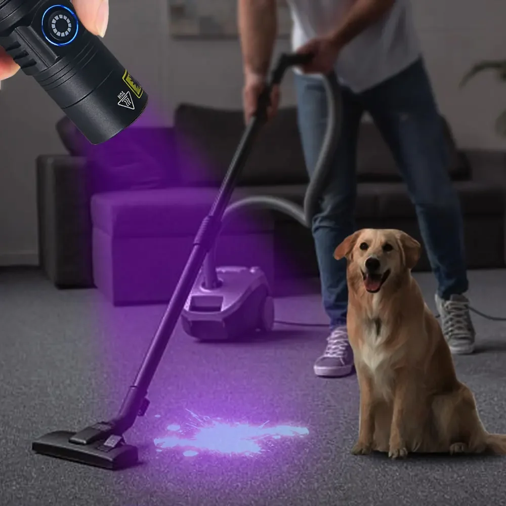 VASTFIRE Blacklight Скорпион 5 Вт УФ-фонарик перезаряжаемый корпус из алюминиевого сплава