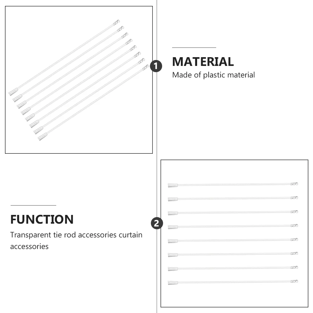 Вертикальная потайная палочка с крючком 8 шт. 17 дюймов запасные части для