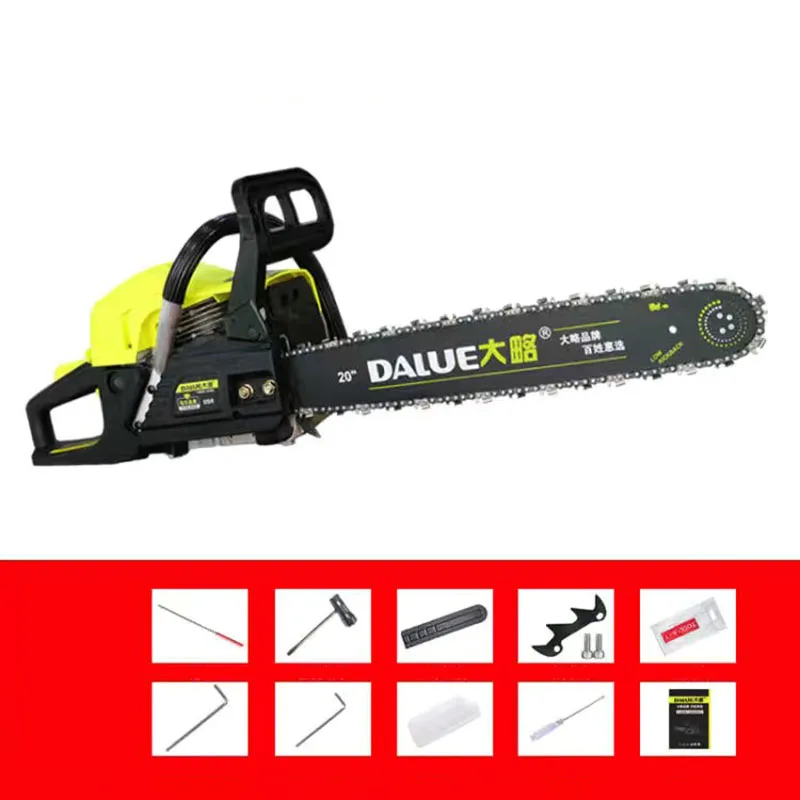 54.66CC chainsaw logging saw high-power portable chain saw 20 inches chain saw gasoline saw logging multi-function enlarge