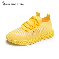 flying woven sports womens shoes 2022 summer new hollow breathable mesh casual shoes non slip wear resistant sneakers