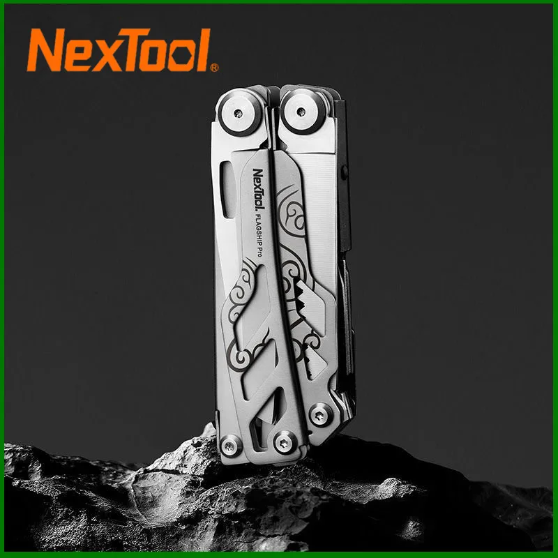 Фото Многофункциональный инструмент NexTool Flagship Pro 16 в 1: плоскогубцы, складной нож, отвертка, ножницы, EDC-инструмент для выживания на природе, кемпинга и активного отдыха. №2