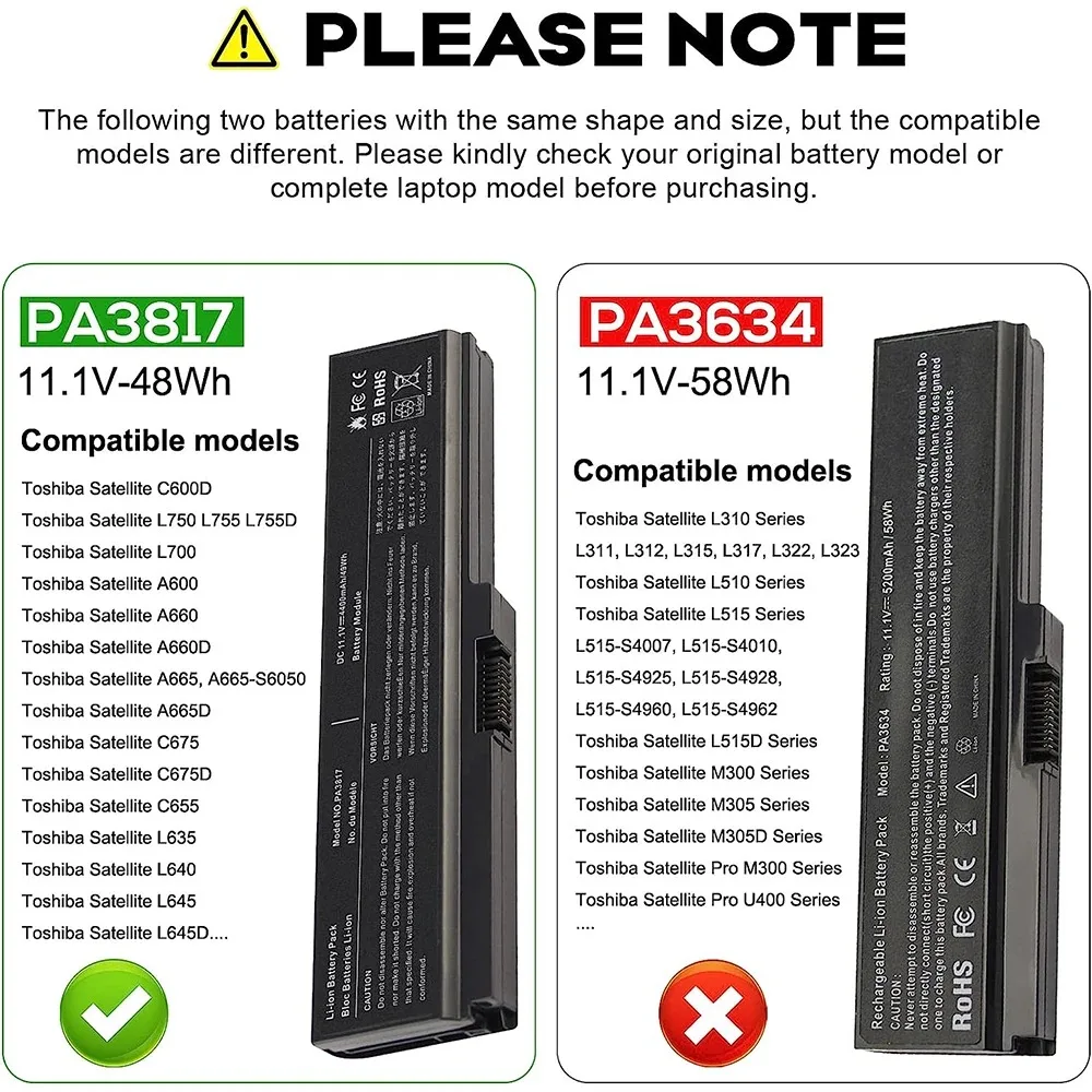 Аккумулятор для ноутбука Toshiba Satellite C655 L655 L755 C675 C675D L645 L645D L655D L675 L675D L745 L755D P745 P755
