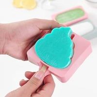 high quality cartoon bear claw heart shape ice cream silicone mold popsicle making diy kitchen tool accessories sticks 20 pieces