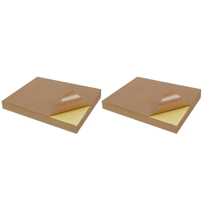 

Самоклеящаяся крафт-наклейка, 200 листов, Размер A4