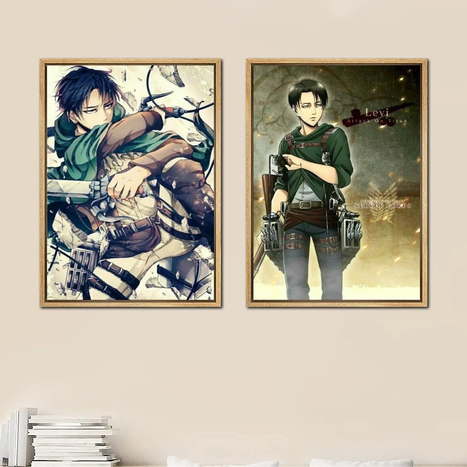 

levi aot Posters Painting 24x36 Wall Art Canvas Poster room decor Modern Family bedroom Decoration Art wall decor