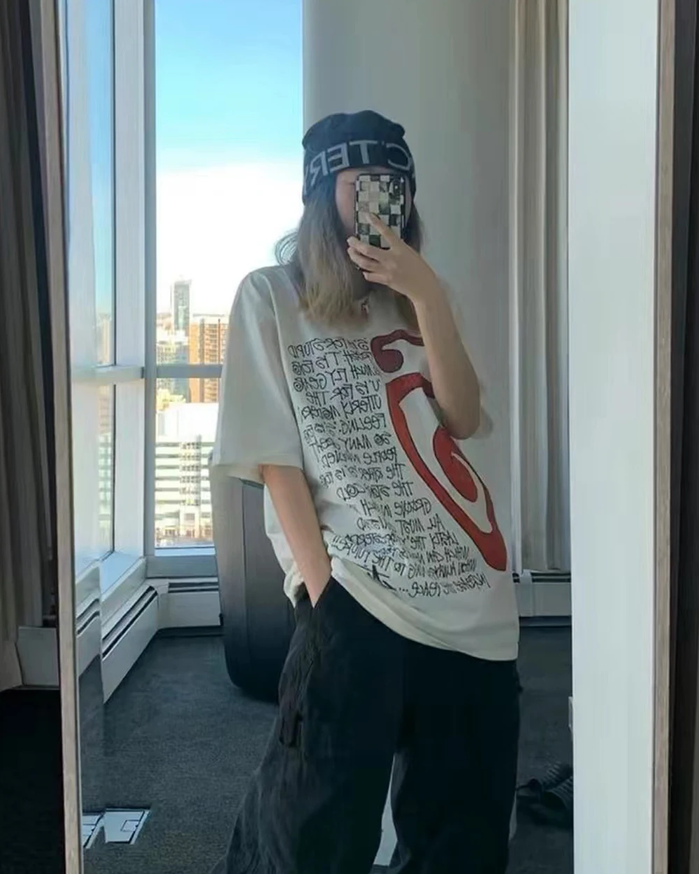 

Мужская и женская футболка с круглым вырезом, хлопковая футболка с короткими рукавами и принтом букв, лето 2023