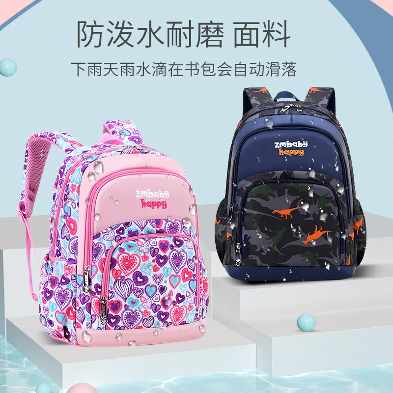 2022 New School Bags For Boys Girls Gifts Primary Student Shoulder Orthopedic Backpack Large Capacity Light Grade 1-6 Mochila