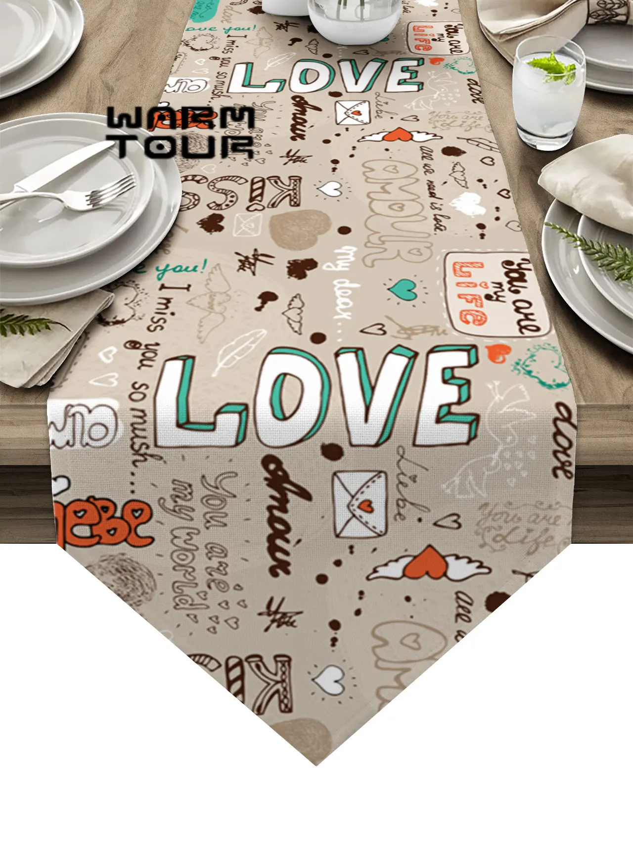 

Украшение для стола в стиле ретро на День святого Валентина