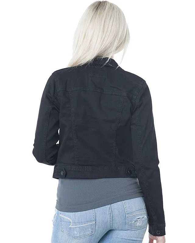 Женская джинсовая куртка 2022 классическая короткая женские джинсы синяя черная